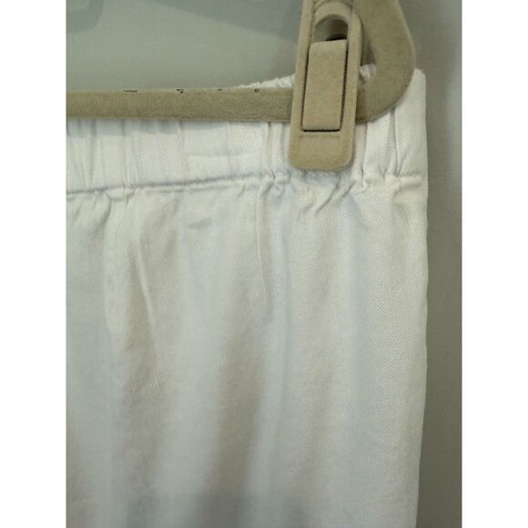Women's J.Jill Linen Button Hem Ankle Pants, size large - Picture 10 of 13